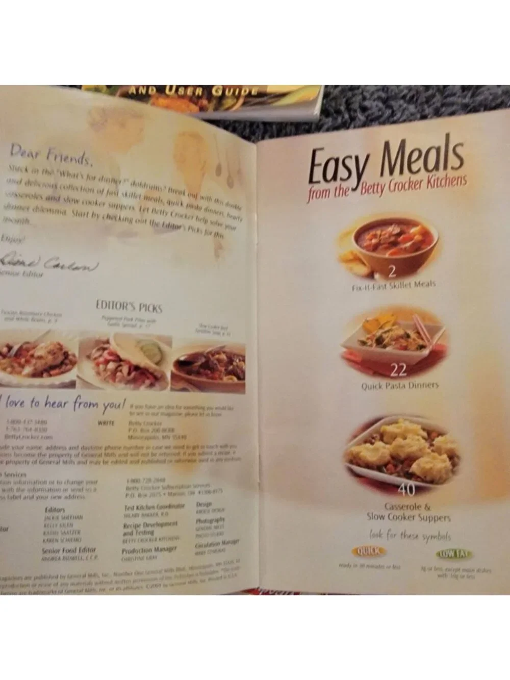 Vintage Cookbook Lot Pampered Chef Crock pot recipes Betty Crocker Food Pasta